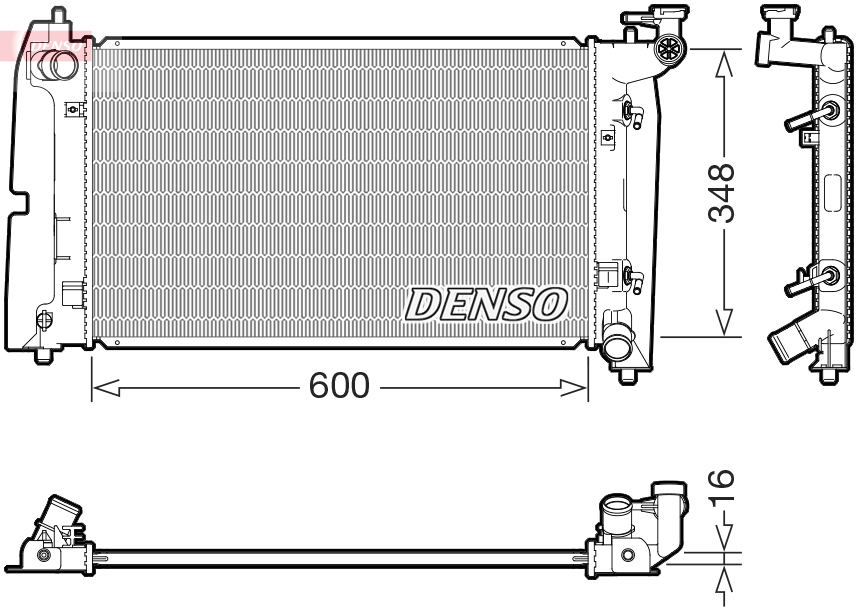 Radiator, racire motor DRM50142 DENSO