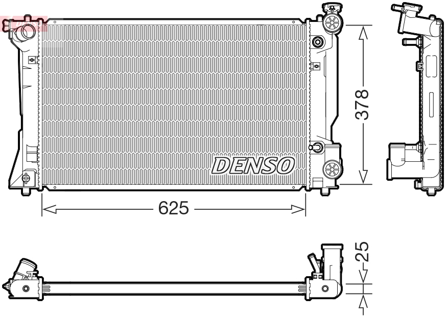 Radiator, racire motor DRM50145 DENSO