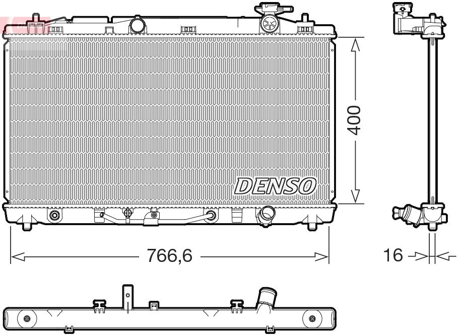 Radiator, racire motor DRM50146 DENSO