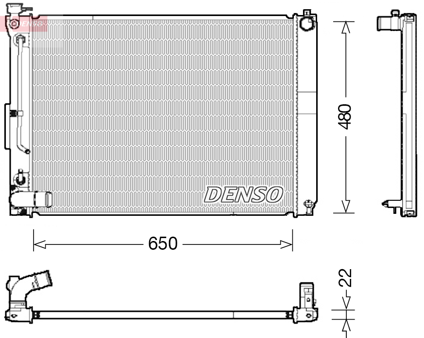 Radiator, racire motor DRM51012 DENSO