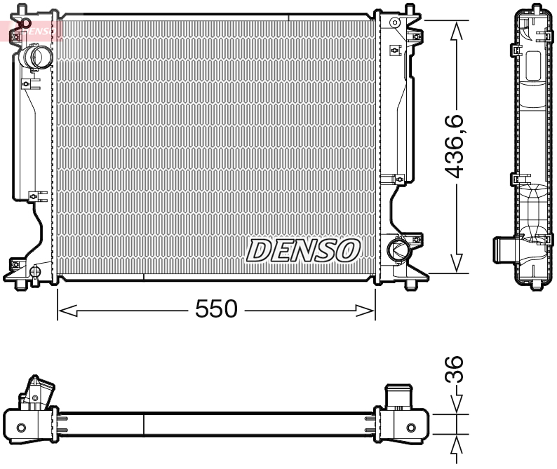 Radiator, racire motor DRM51014 DENSO