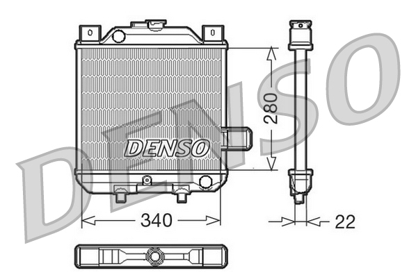 Radiator, racire motor DRM99006 DENSO