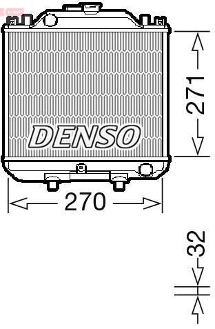 Radiator, racire motor DRM99011 DENSO