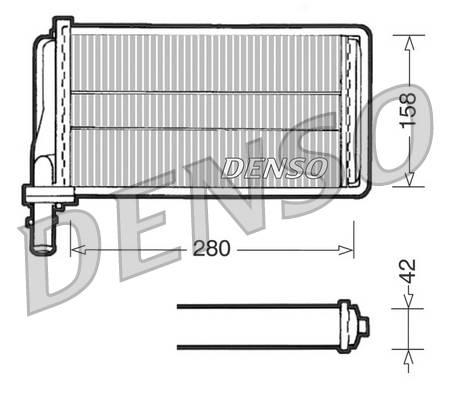 Schimbator caldura, incalzire habitaclu DRR01001 DENSO