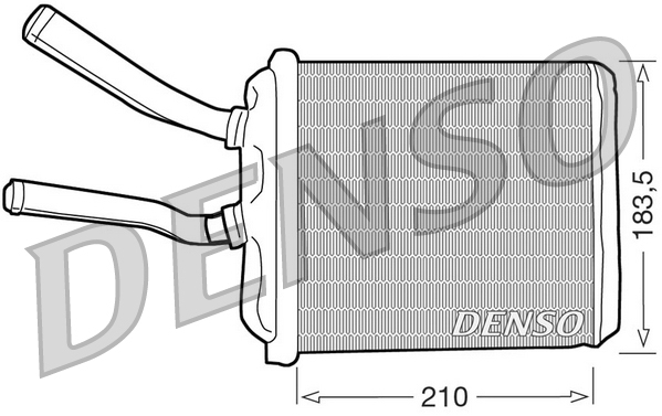 Schimbator caldura, incalzire habitaclu DRR01010 DENSO