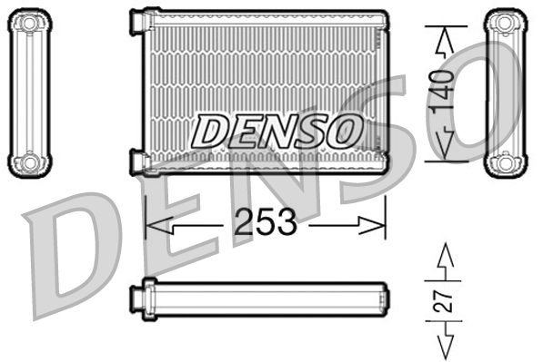 Schimbator caldura, incalzire habitaclu DRR05005 DENSO