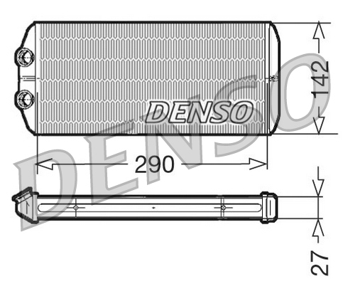 Schimbator caldura, incalzire habitaclu DRR07005 DENSO