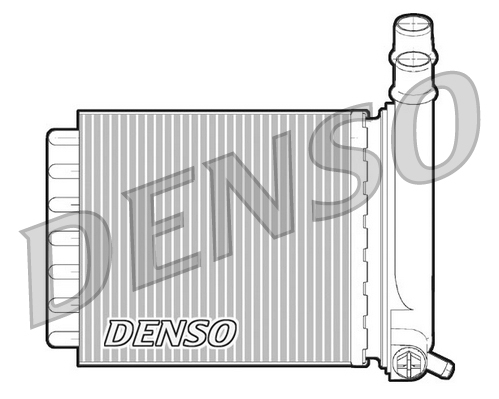 Schimbator caldura, incalzire habitaclu DRR07007 DENSO