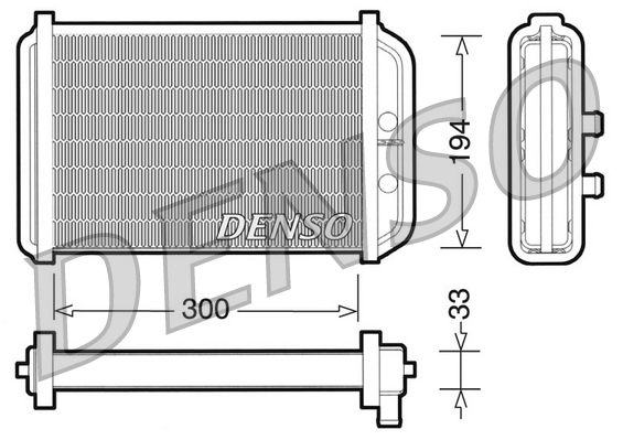 Schimbator caldura, incalzire habitaclu DRR09033 DENSO