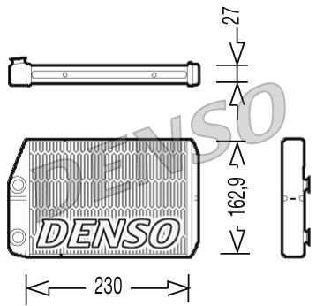 Schimbator caldura, incalzire habitaclu DRR09034 DENSO