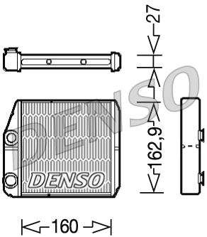 Schimbator caldura, incalzire habitaclu DRR09035 DENSO