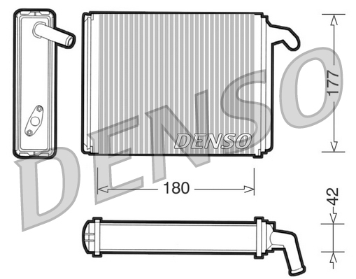 Schimbator caldura, incalzire habitaclu DRR09041 DENSO