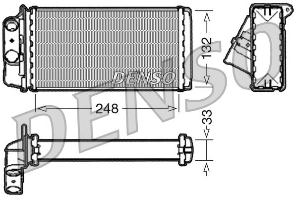 Schimbator caldura, incalzire habitaclu DRR09050 DENSO