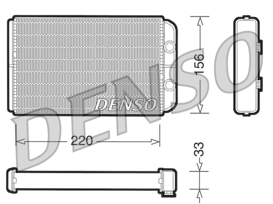 Schimbator caldura, incalzire habitaclu DRR09090 DENSO