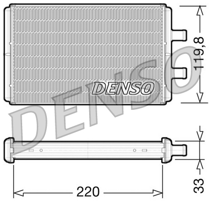 Schimbator caldura, incalzire habitaclu DRR12007 DENSO