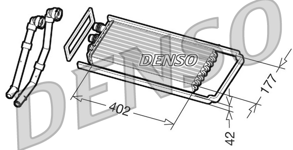 Schimbator caldura, incalzire habitaclu DRR12100 DENSO