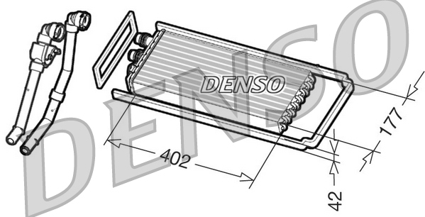 Schimbator caldura, incalzire habitaclu DRR12101 DENSO