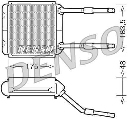 Schimbator caldura, incalzire habitaclu DRR20001 DENSO
