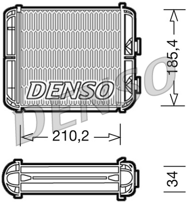 Schimbator caldura, incalzire habitaclu DRR20003 DENSO