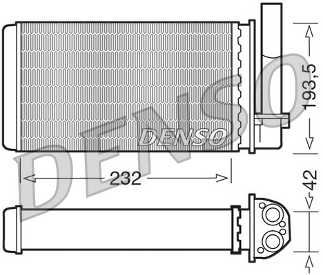 Schimbator caldura, incalzire habitaclu DRR21003 DENSO