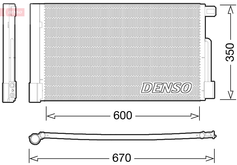 Condensator, climatizare DCN01004 DENSO