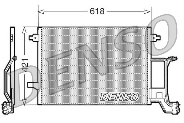 Condensator, climatizare DCN02015 DENSO