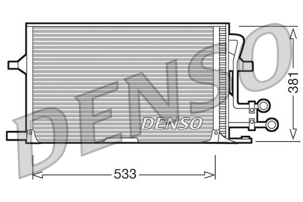 Condensator, climatizare DCN10003 DENSO