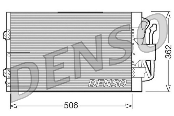 Condensator, climatizare DCN10004 DENSO