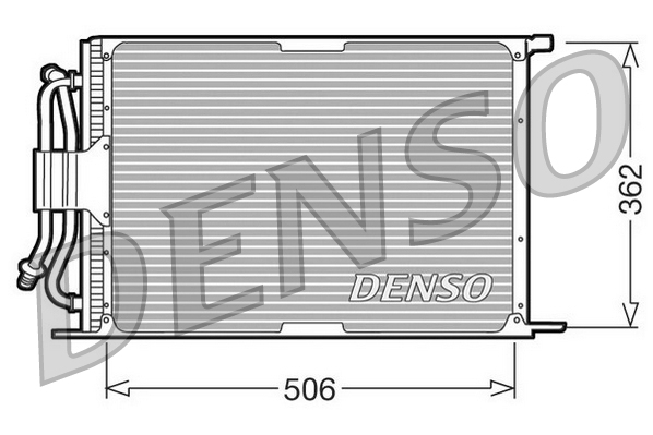 Condensator, climatizare DCN10005 DENSO