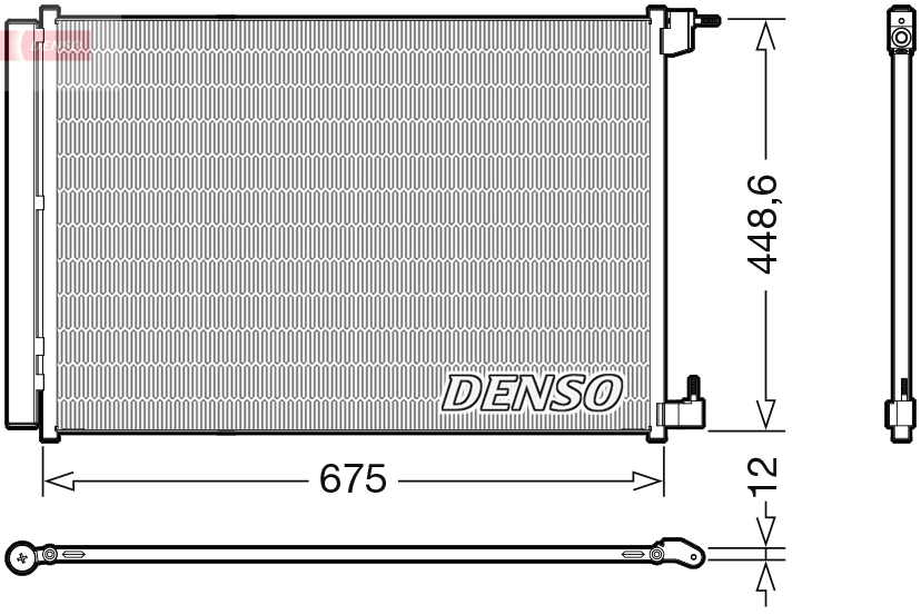 Condensator, climatizare DCN17060 DENSO