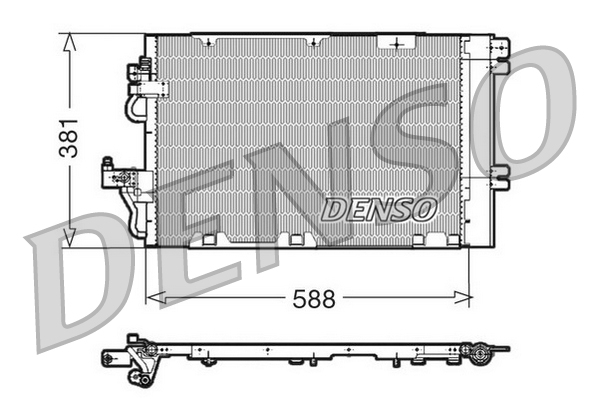 Condensator, climatizare DCN20010 DENSO