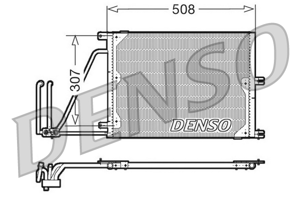 Condensator, climatizare DCN20030 DENSO