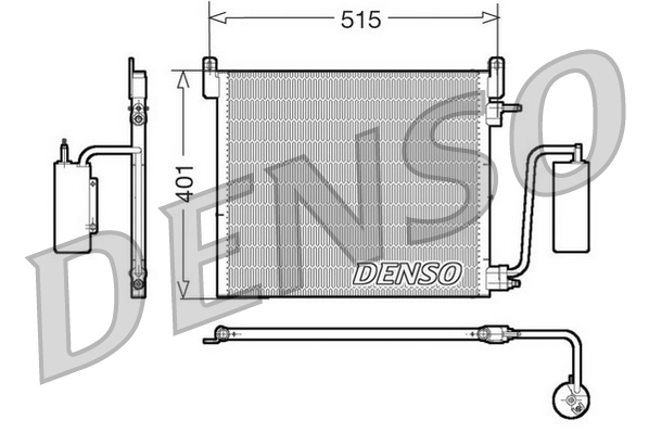 Condensator, climatizare DCN20033 DENSO