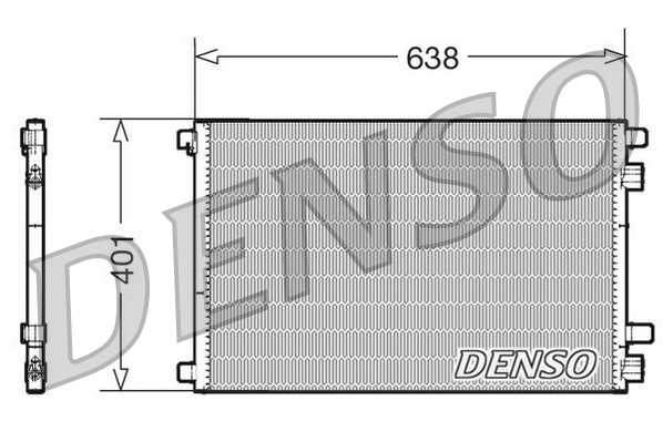 Condensator, climatizare DCN23012 DENSO