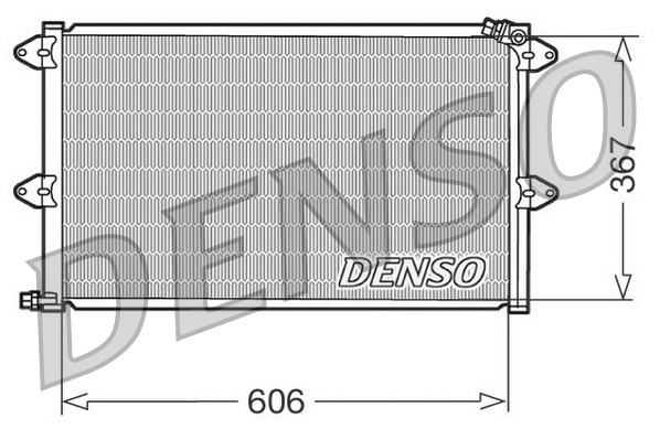 Condensator, climatizare DCN27001 DENSO