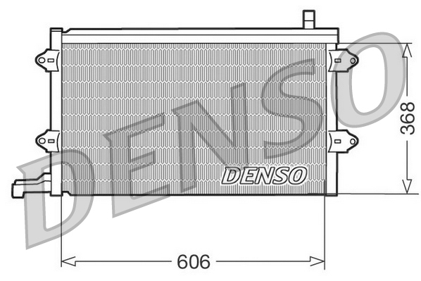 Condensator, climatizare DCN32003 DENSO