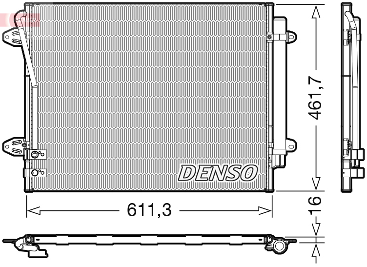Condensator, climatizare DCN32012 DENSO