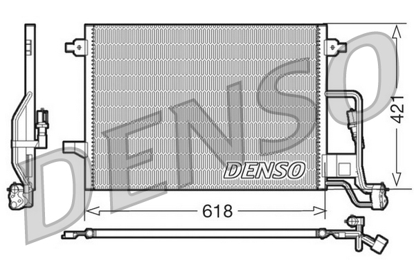 Condensator, climatizare DCN32018 DENSO