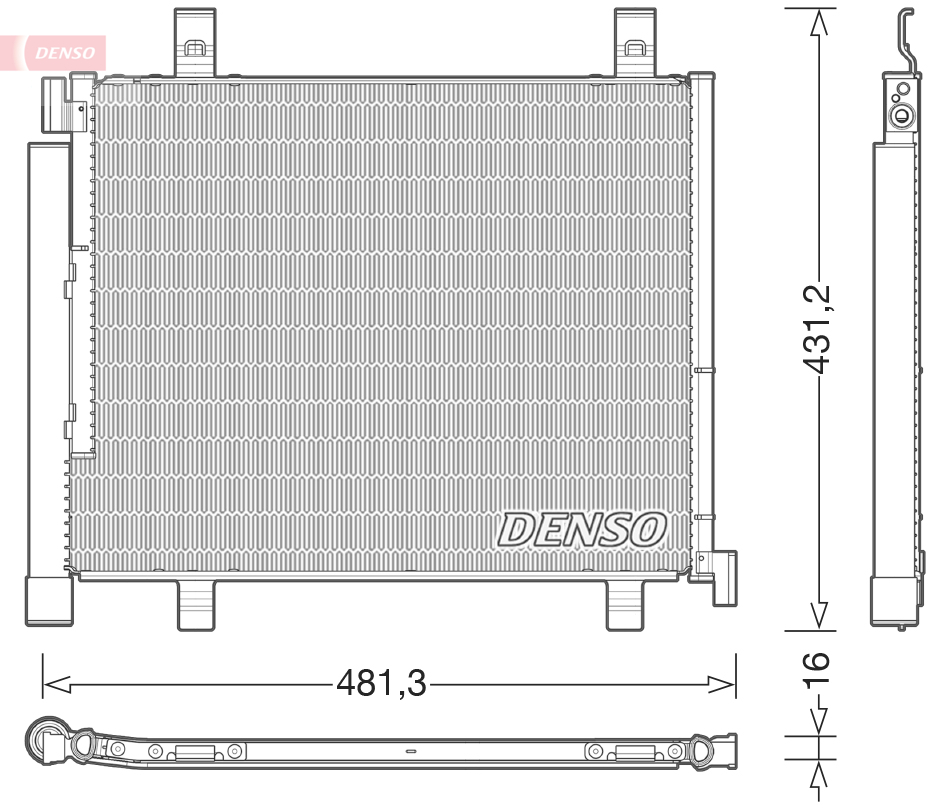 Condensator, climatizare DCN32023 DENSO