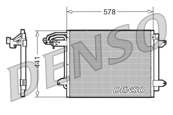 Condensator, climatizare DCN32030 DENSO