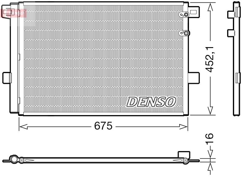 Condensator, climatizare DCN32065 DENSO