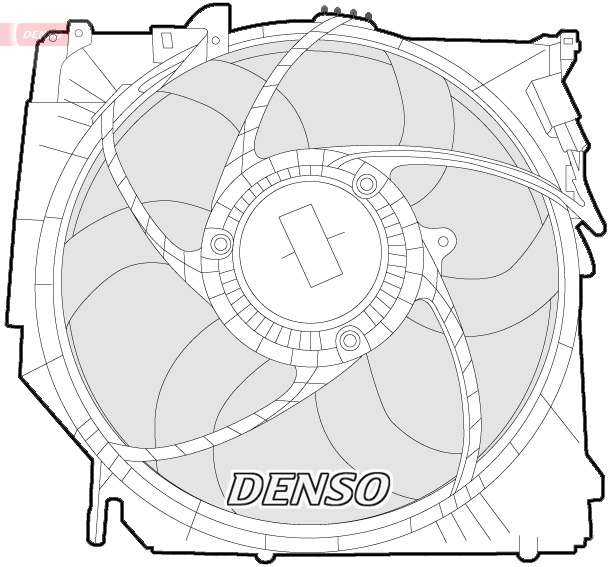 Ventilator, radiator DER05005 DENSO