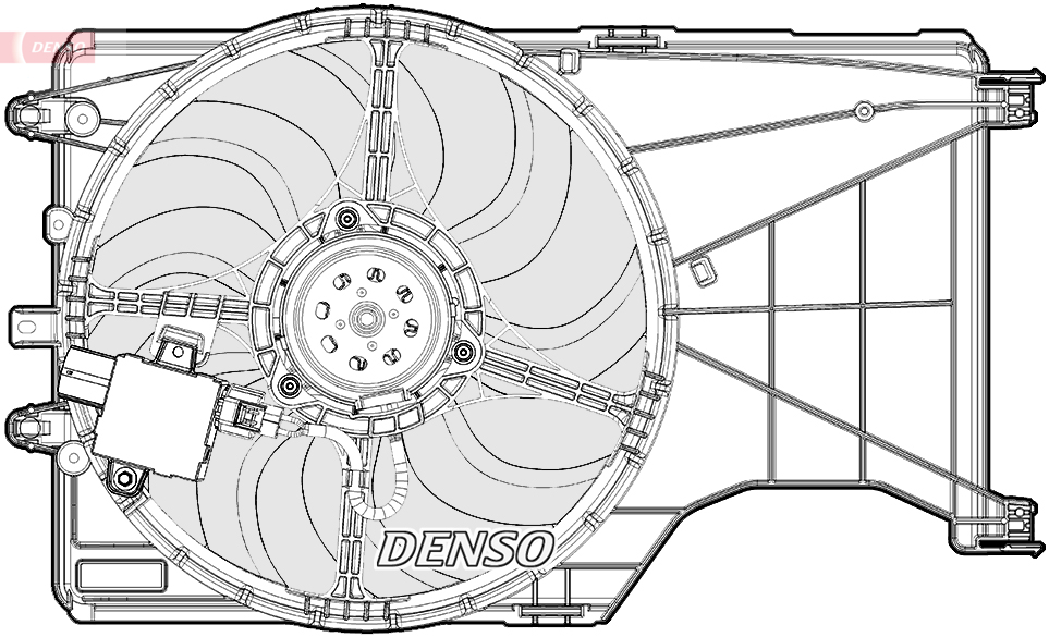 Ventilator, radiator DER20001 DENSO
