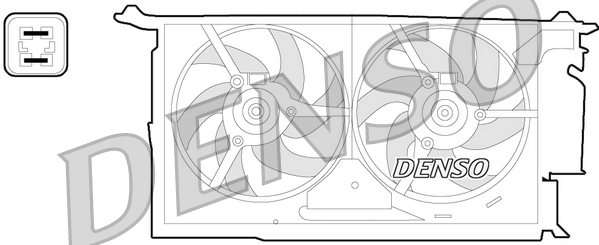 Ventilator, radiator DER21018 DENSO