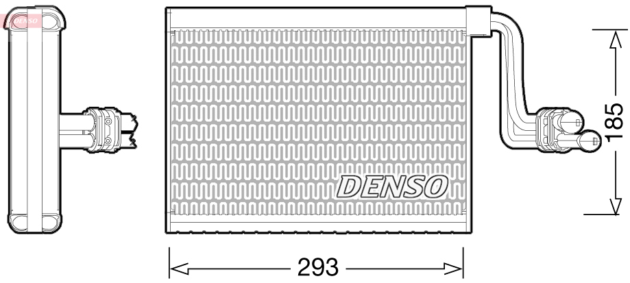 Evaporator, aer conditionat DEV05002 DENSO