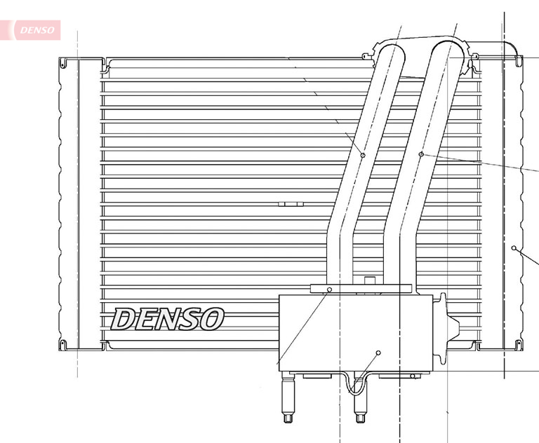 Evaporator, aer conditionat DEV07005 DENSO
