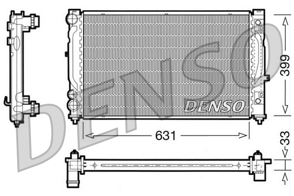 Radiator, racire motor DRM02030 DENSO
