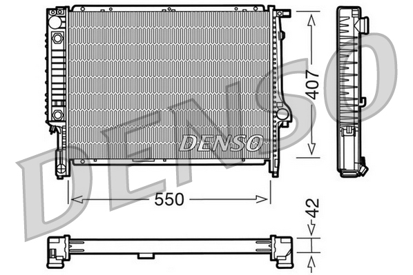 Radiator, racire motor DRM05040 DENSO