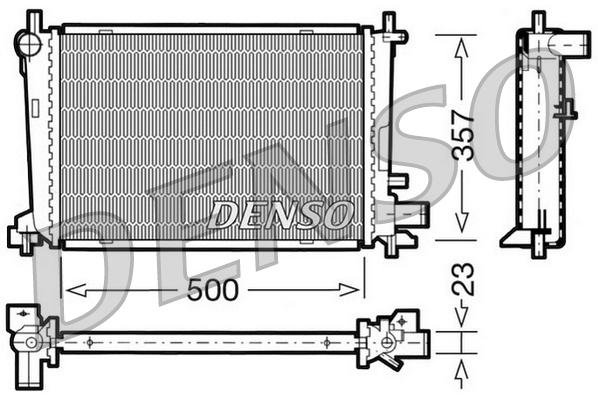 Radiator, racire motor DRM10038 DENSO
