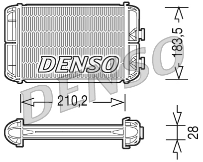 Schimbator caldura, incalzire habitaclu DRR20004 DENSO